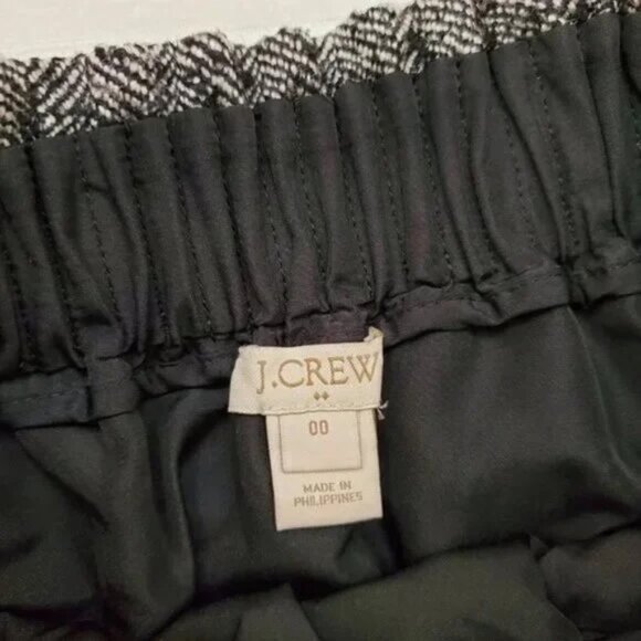 J.Crew Factory Tweed Herringbone Wool Blend Academia Sidewalk Skirt Size 00 - Picture 12 of 12